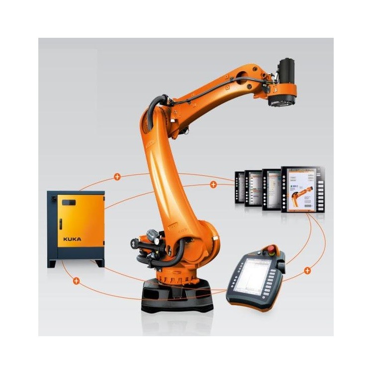 KUKA KR 180 R3200 PA 5 axis Robot Arm với tải trọng 180KG cho máy đóng ...